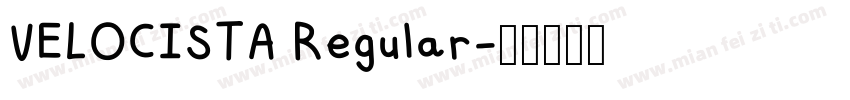VELOCISTA Regular字体转换
